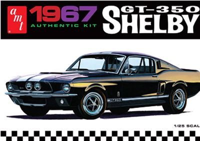 1967 Shelby GT350 (White) 1/25 Model Car Kit #0800 by AMT
