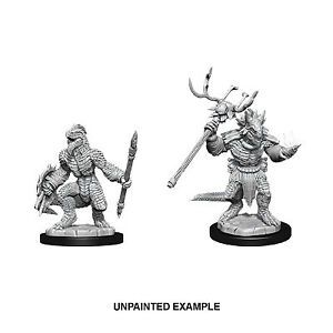 D&amp;D Unpainted Mini - Lizardfolk and Lizardfolk Shaman 90074