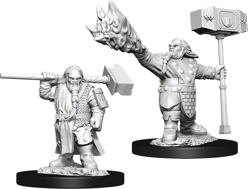 D&amp;D Unpainted Mini - Dwarf Male Cleric 90003