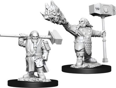 D&amp;D Unpainted Mini - Dwarf Male Cleric 90003