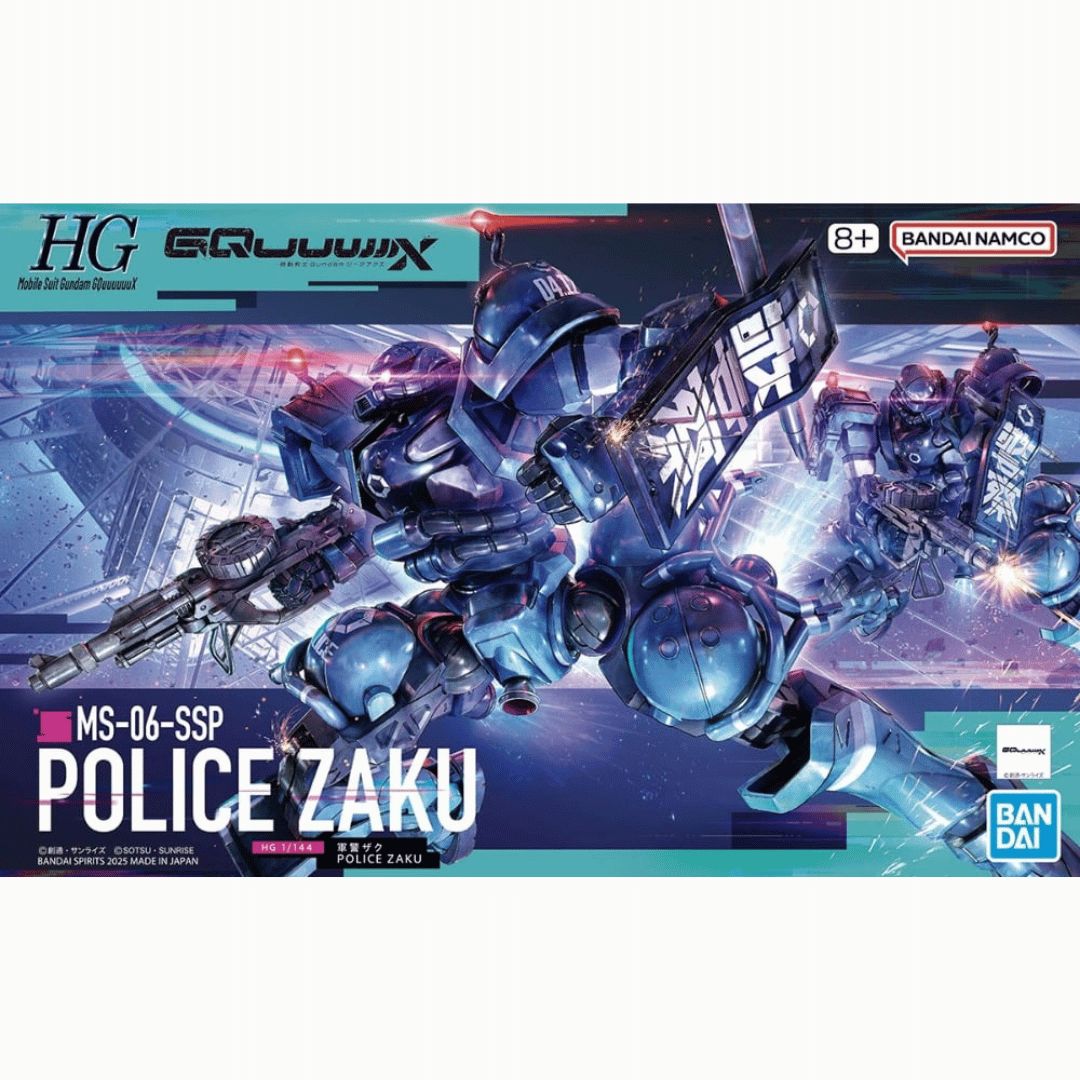 HG GQuuuuuuX 1/144 MS-06-SSP Police Zaku (GQ) #5068566 by Bandai