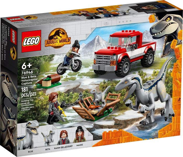 Lego Jurassic World: Blue &amp; Beta Velociraptor Capture 76946