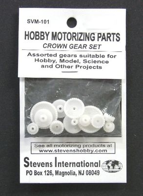 Assorted Plastic Crown Gear Set (1.9mm ID) (12pcs) #SVM-101