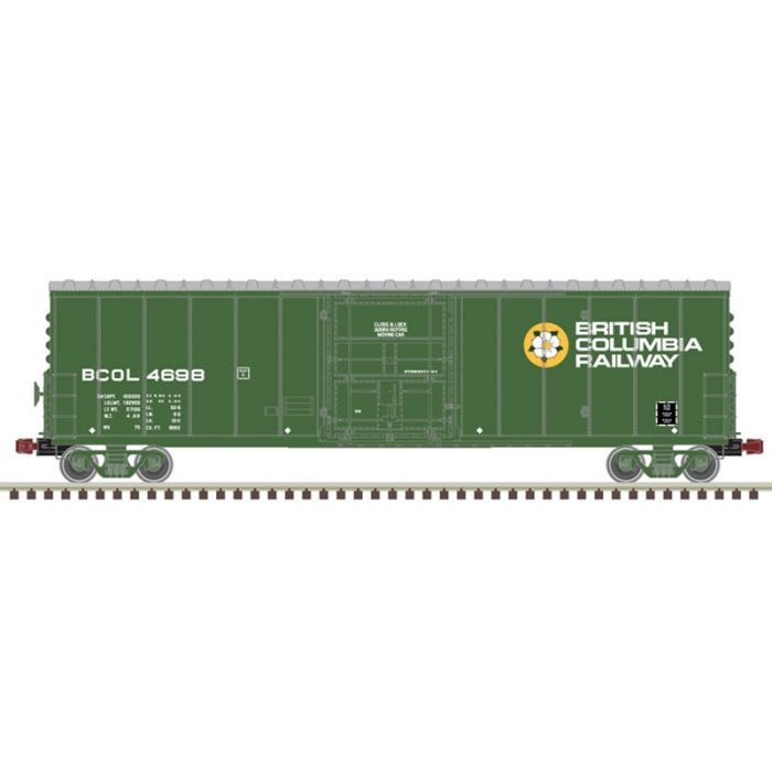 Atlas 20006536 HO NSC Newsprint Boxcar, BC Rail #4698