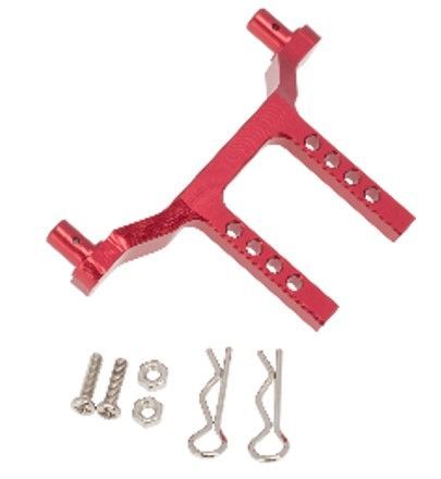 Hobby Details Traxxas 1/18 LaTrax Teton Aluminum Front Body Mount - Assorted Colours HDTLTX005, Colour: Red HDTLTX005A