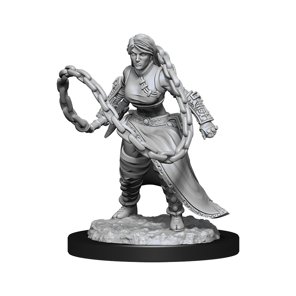 D&amp;D Unpainted Mini - Human Monk - Female 90225
