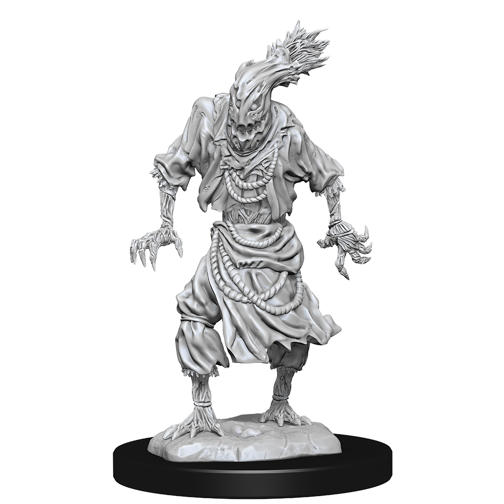D&amp;D Unpainted Mini - Scarecrow &amp; Stone Cursed Human 90241
