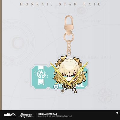 Honkai Star Rail Pom-Pom Gallery Series Acrylic Keychain Aglaea