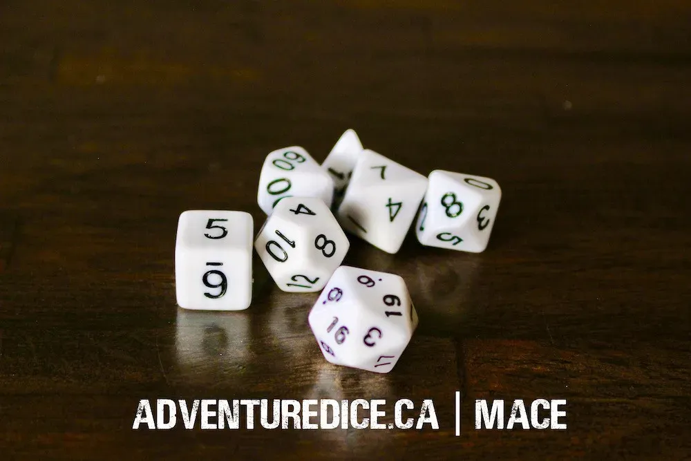 Adventure Dice 7-Die Set - Assorted $9.99, Colour: Mace DG101057