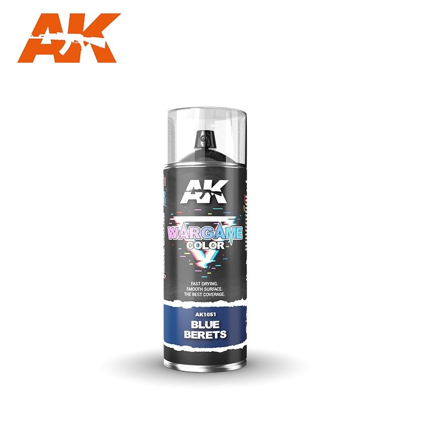AK Interactive Wargame Spray 400ml - Assorted Colours, Colour: Blue Berets AK-1051