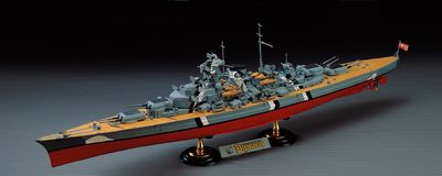 German Battleship Bismarck 1/800 Model Ship Kit #14218 by Academy