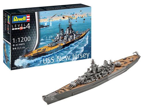 Battleship USS New Jersey 1/1200 by Revell