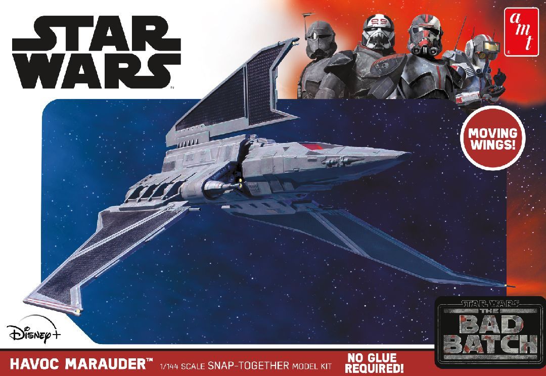 The Bad Batch Havoc Marauder 1/144 Star Wars Vehicle Model Kit #1348 by AMT