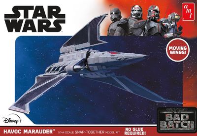 The Bad Batch Havoc Marauder 1/144 Star Wars Vehicle Model Kit #1348 by AMT