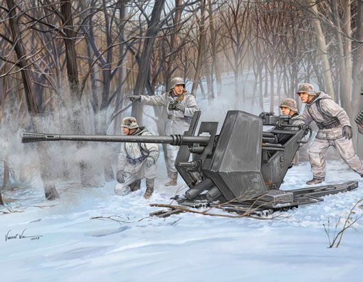FLAK 37 (German 3.7cm anti-aircraft gun) 1/35 by Trumpter