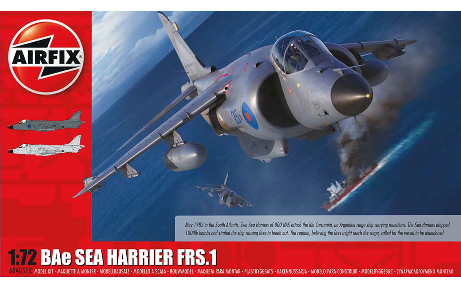Bae Sea Harrier FRS1 1/72 #04051A by Airfix