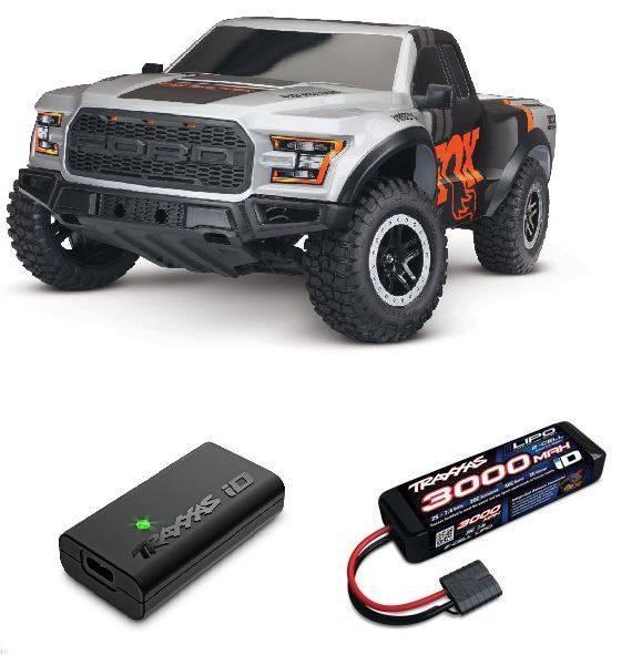 Traxxas Slash Ford F-150 Raptor 1/10 RTR 2WD Brushless Short Course Truck (Fox) w/BL-2s ESC &amp; TQ 2.4GHz Radio - TRA58394-4FOX