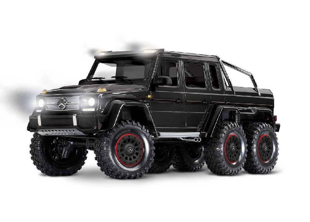 Traxxas TRX-6 1/10 6x6 Trail Crawler w/Mercedes-Benz G 63 AMG Clipless Body (Black) w/TQi 2.4GHz Radio - TRA88296-4 Assorted Colours, Colour: Black TRA88296-4BLACK