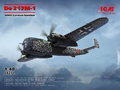 Do 217M-1, WWII German bomber 1/48 #48274 by ICM