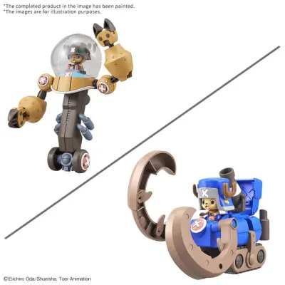 Chopper Robo Super 2 &amp; 3 (Heavy Armor &amp; Horn Dozer) #5069905 One Piece Model Kit by Bandai
