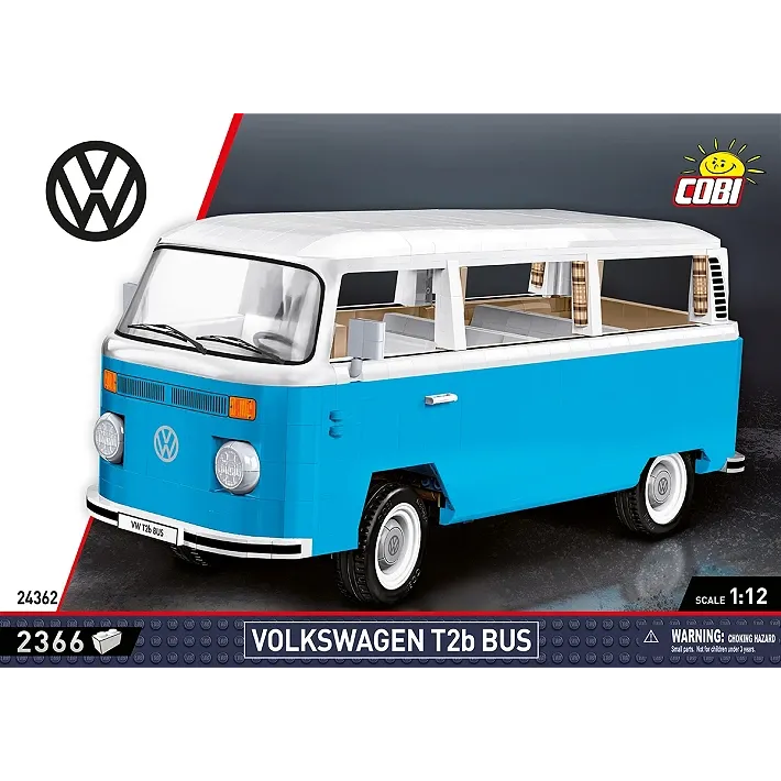 Cobi Volkswagen: 24362 T2b Bus 1/12 2366 PCS