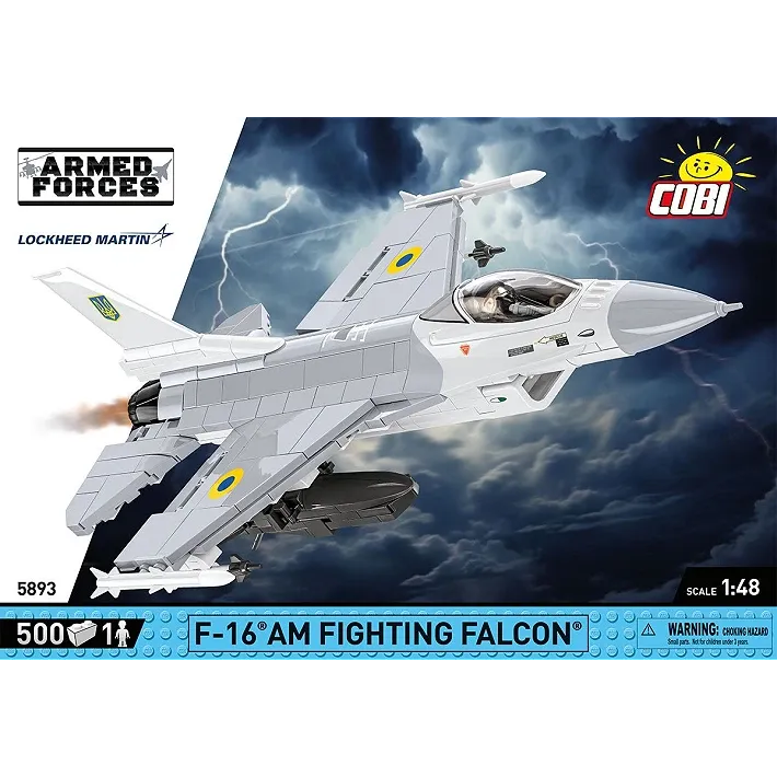 Cobi Armed Forces: 5893 F-16AM Fighting Falcon 1/48 500 PCS