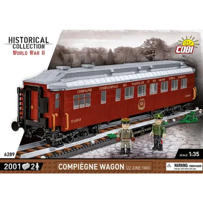 Cobi Historical Collection WWII: 6289 Compiègne Wagon (22 June 1940) 1/35 2001 PCS
