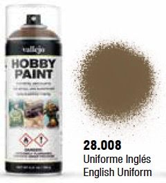 VAL28008 English Uniform Aerosol (400ml) WW2 Infantry Color Aerosol