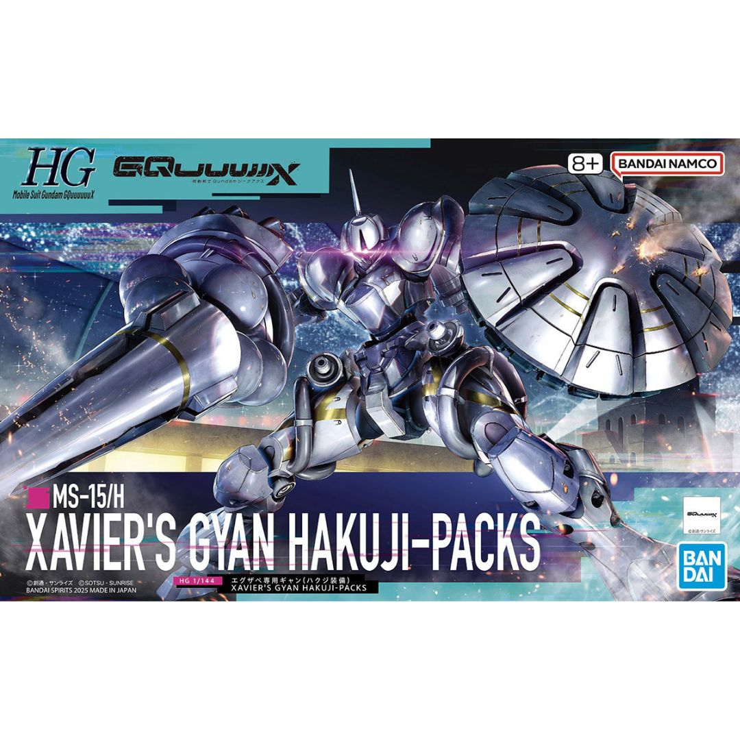 HG GQuuuuuuX 1/144 Xavier's Gyan Hakuji-Packs (GQ) #5068594 by Bandai