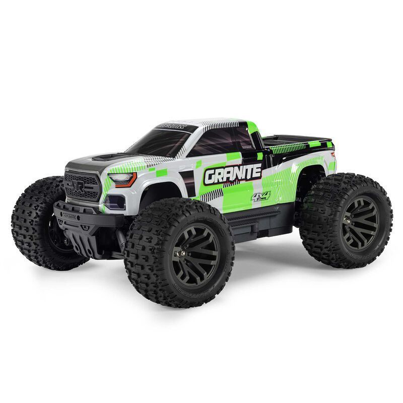 Arrma Granite Mega 665 1/10 4WD Electric Monster Truck w/SLT2 2.4GHz Radio - ARA4202V4, Colour: Green ARA4202V4T1