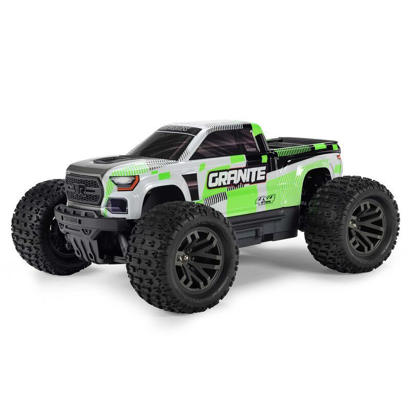 Arrma Granite Mega 665 1/10 4WD Electric Monster Truck w/SLT2 2.4GHz Radio - ARA4202V4, Colour: Green ARA4202V4T1