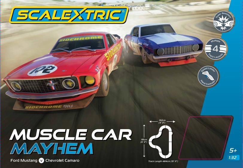 Scalextric Muscle Car Mayhem Set