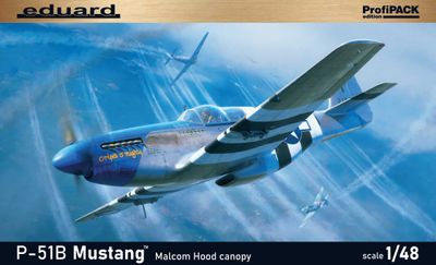P-51B Mustang w/Malcolm Hood Canopy Profipack Edition 1/48 #82176 by Eduard