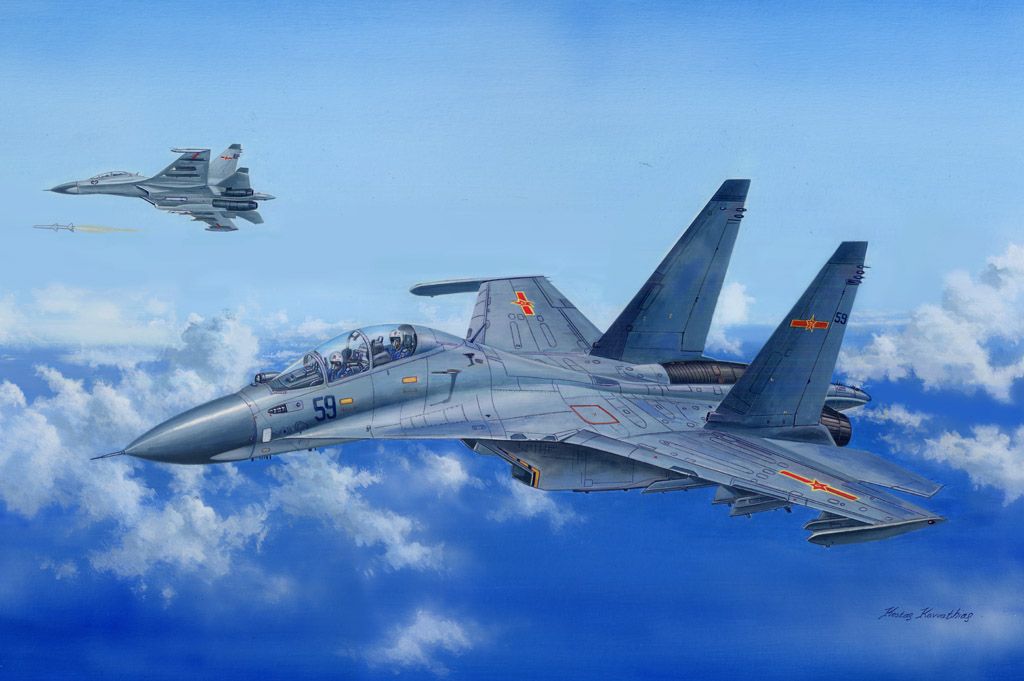 Su-30MKK Flanker G 1/48 #81714 by Hobby Boss