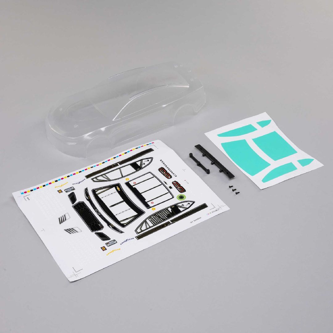 Losi 1/12 NASCAR 2024 Chevy Camaro Body (Clear) - LOS-1938