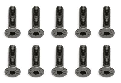 Team Associated Flat Head M3X12MM Hex Screws - ASC25203