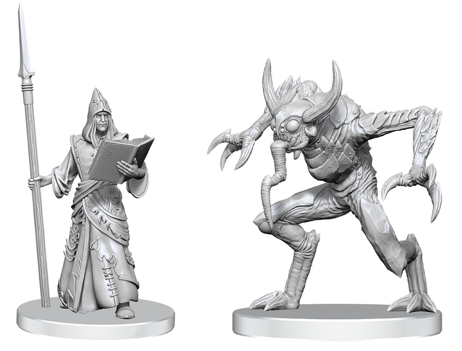D&amp;D Unpainted Mini - Vloriak (Despoiler Demon) &amp; Demonologist 90836