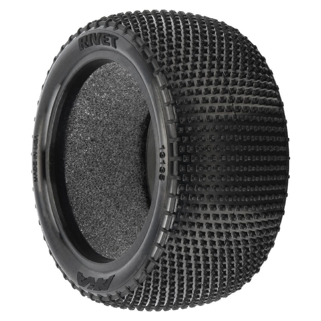 AKA Rivet Carpet 2.2" 1/10 Rear Buggy Tires (2) (Medium) - AKA13135HR