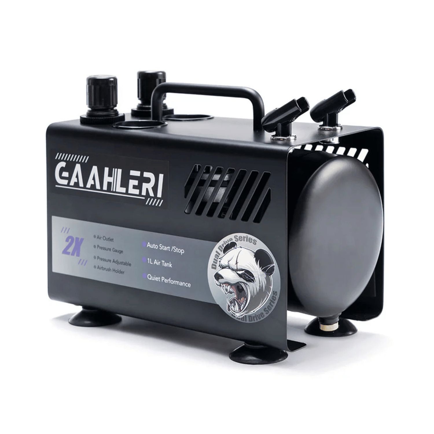 Gaahleri Dual Drive Series Airbrush Kit Compressor GT-918