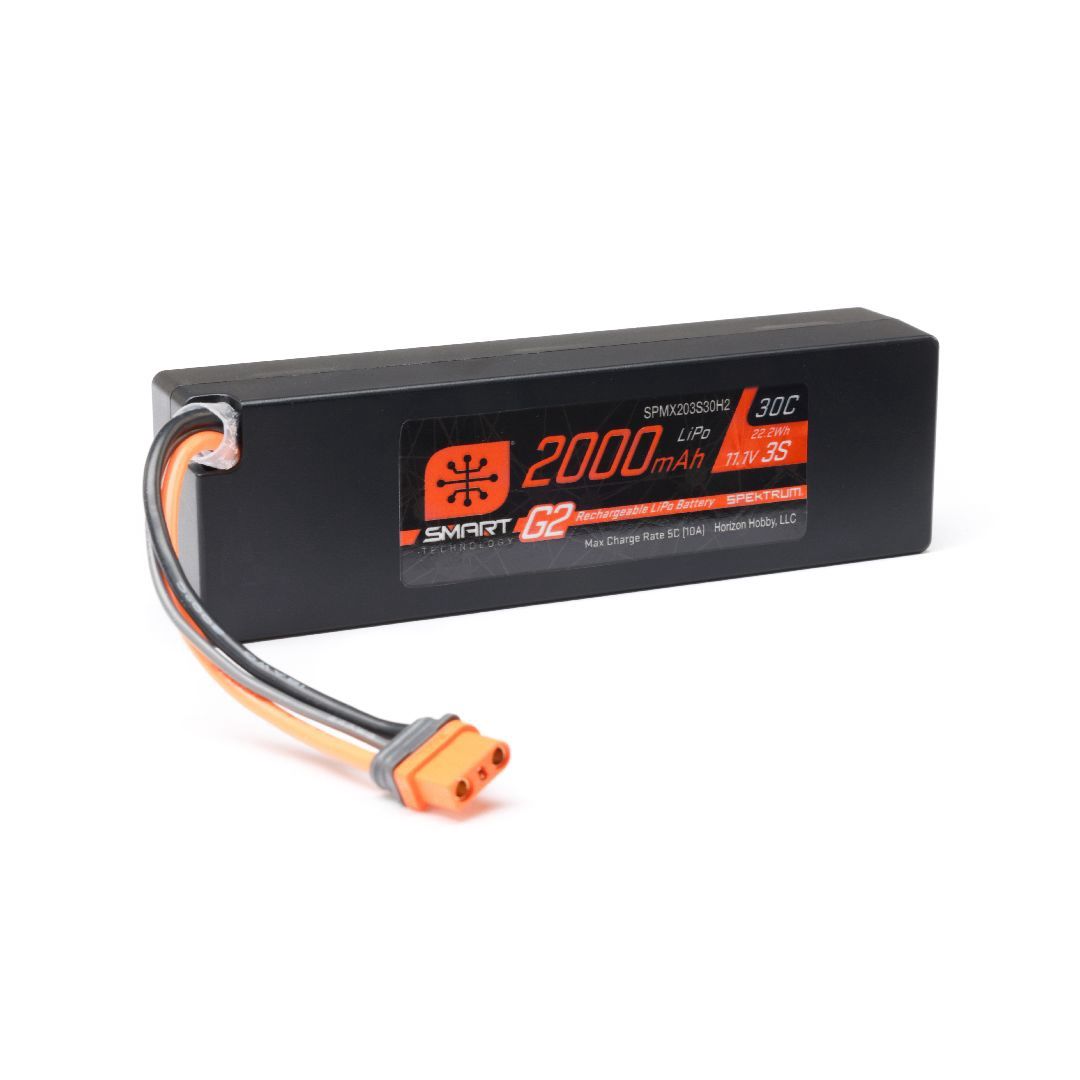 Spektrum RC 3S Smart G2 30C LiPo Battery Pack (11.1V/2000mAh) w/IC2 Connector - SPMX203S30H2
