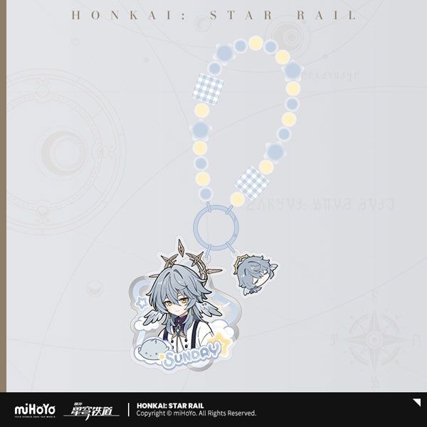 Honkai Star Rail Boys Dorm Series Acrylic Keychain Sunday