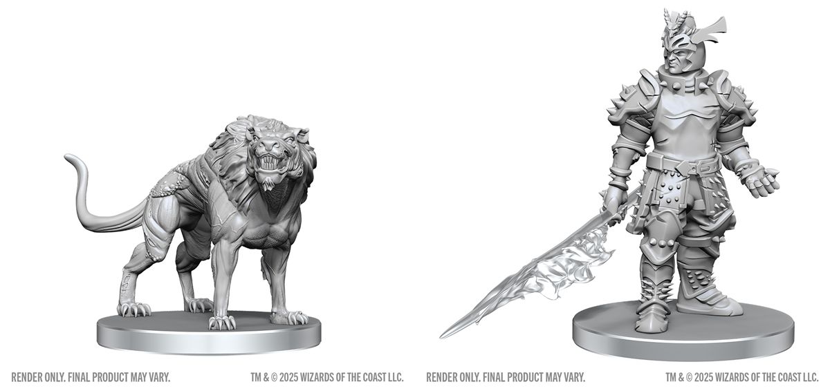 D&amp;D Unpainted Mini - Hell Hound &amp; Narzugon 90857