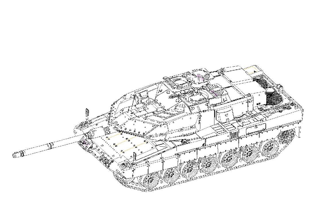 Canadian Leopard 2A6EX MBT 1/72 #07192 by Trumpeter