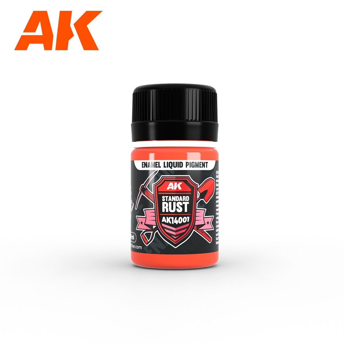 AK Interactive Enamel Liquid Pigment - Assorted Colours 35ml, Colour: AK-14001 Standard Rust