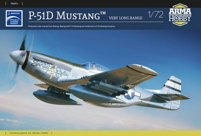 P-51D Mustang , Very Long Range 1/72 #70073 by Arma Hobby