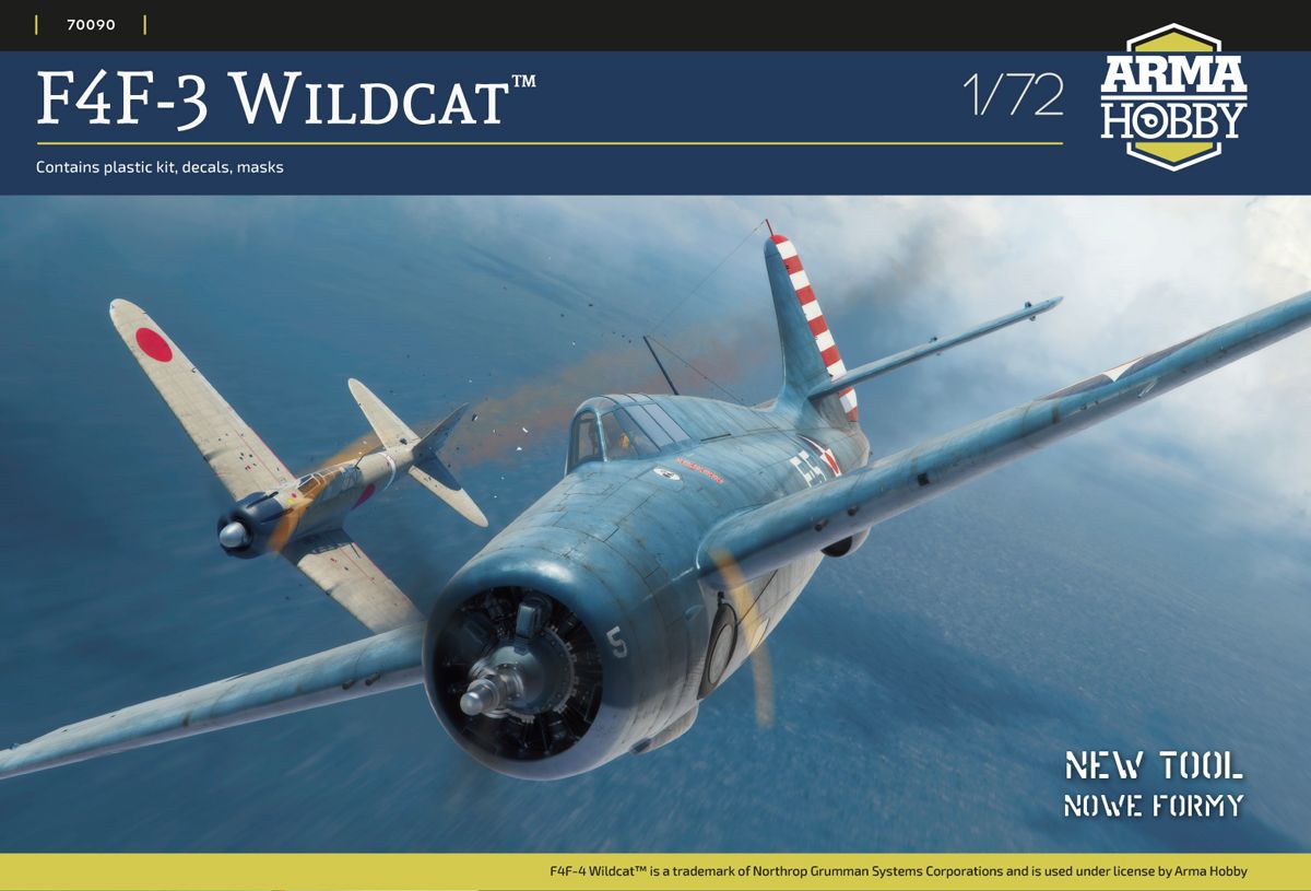 F4F-3 Wildcat 1/72 #70090 by Arma Hobby