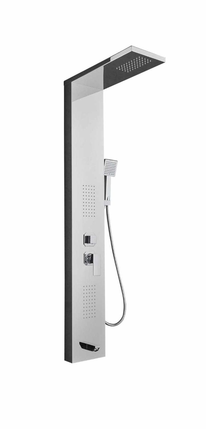 Litrohub Shower Panel Chrome-Wall Mount