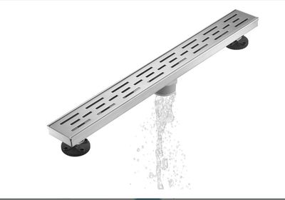 24" SHOWER DRAIN BRUSHED NICLE DRAIN WITH FLANGE