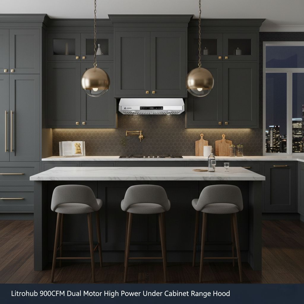 LITROHUB KITCHEN RANGE HOOD 900 CFM  (AAA-GT01RT)