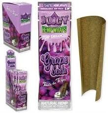 Juicy Hemp Wraps Grape Soda 2pk - Terp Enhanced